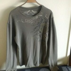 Monarchy Los Angeles Olive Green Long Sleeve Top